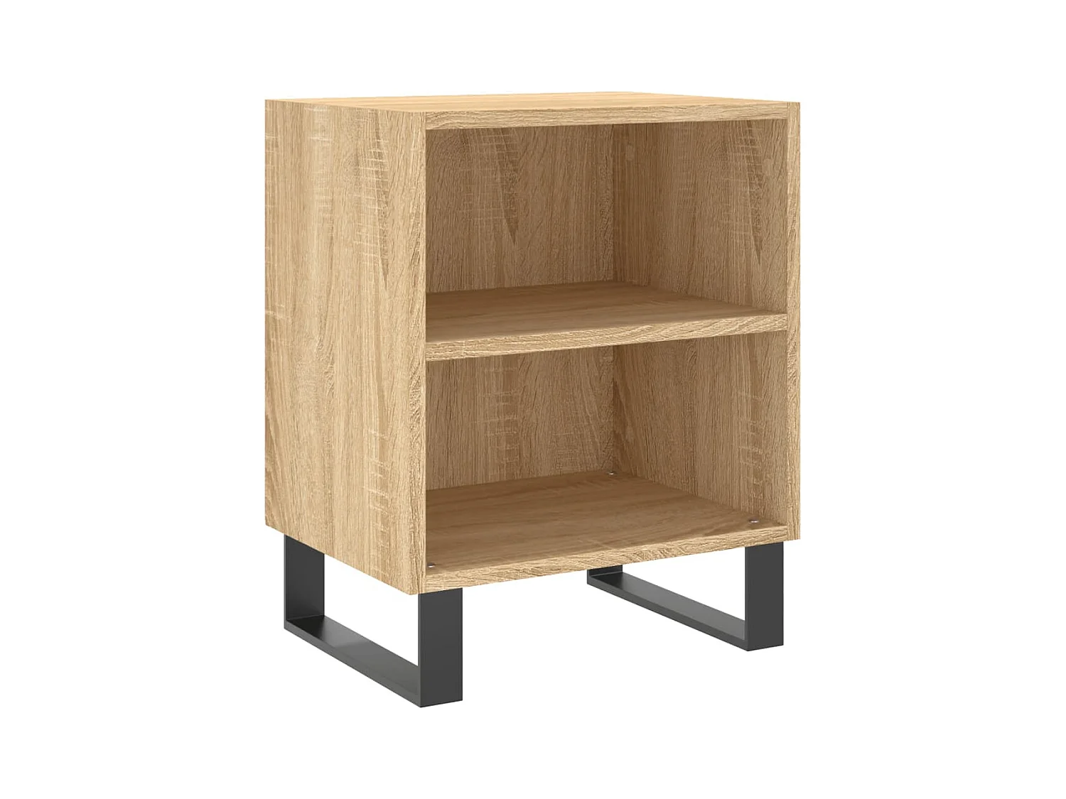 Mesitas de noche | Mesilla de noche 2 uds madera ingeniería roble Sonoma 40x30x50 cm