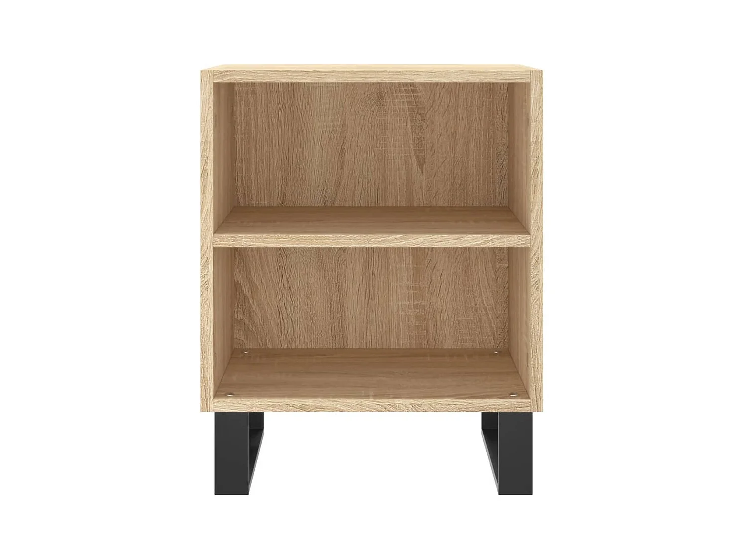 Mesitas de noche | Mesilla de noche 2 uds madera ingeniería roble Sonoma 40x30x50 cm