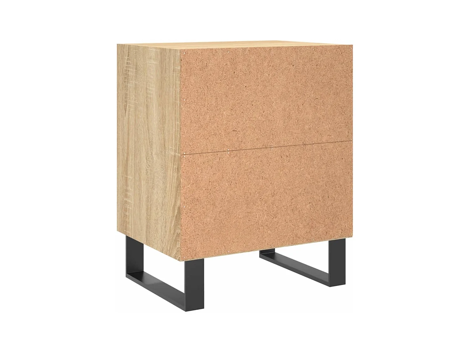 Mesitas de noche | Mesilla de noche 2 uds madera ingeniería roble Sonoma 40x30x50 cm