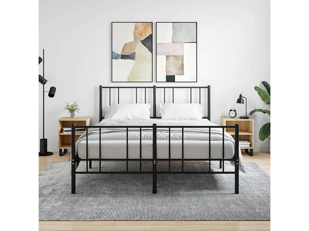 Nachttisch 2er Set-Beistelltisch-Nachttischkommode Sonoma-Eiche 40x30x50 cm Holzwerkstoff SHL58700