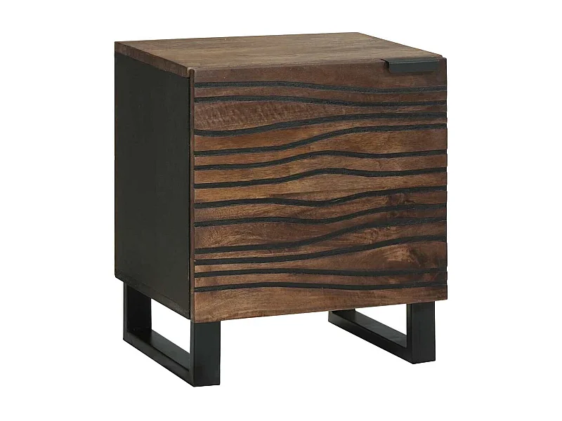 Mesita de Noche | Mesa auxiliar | Armario de Noche 2 uds. Nogal 40x33x46 cm