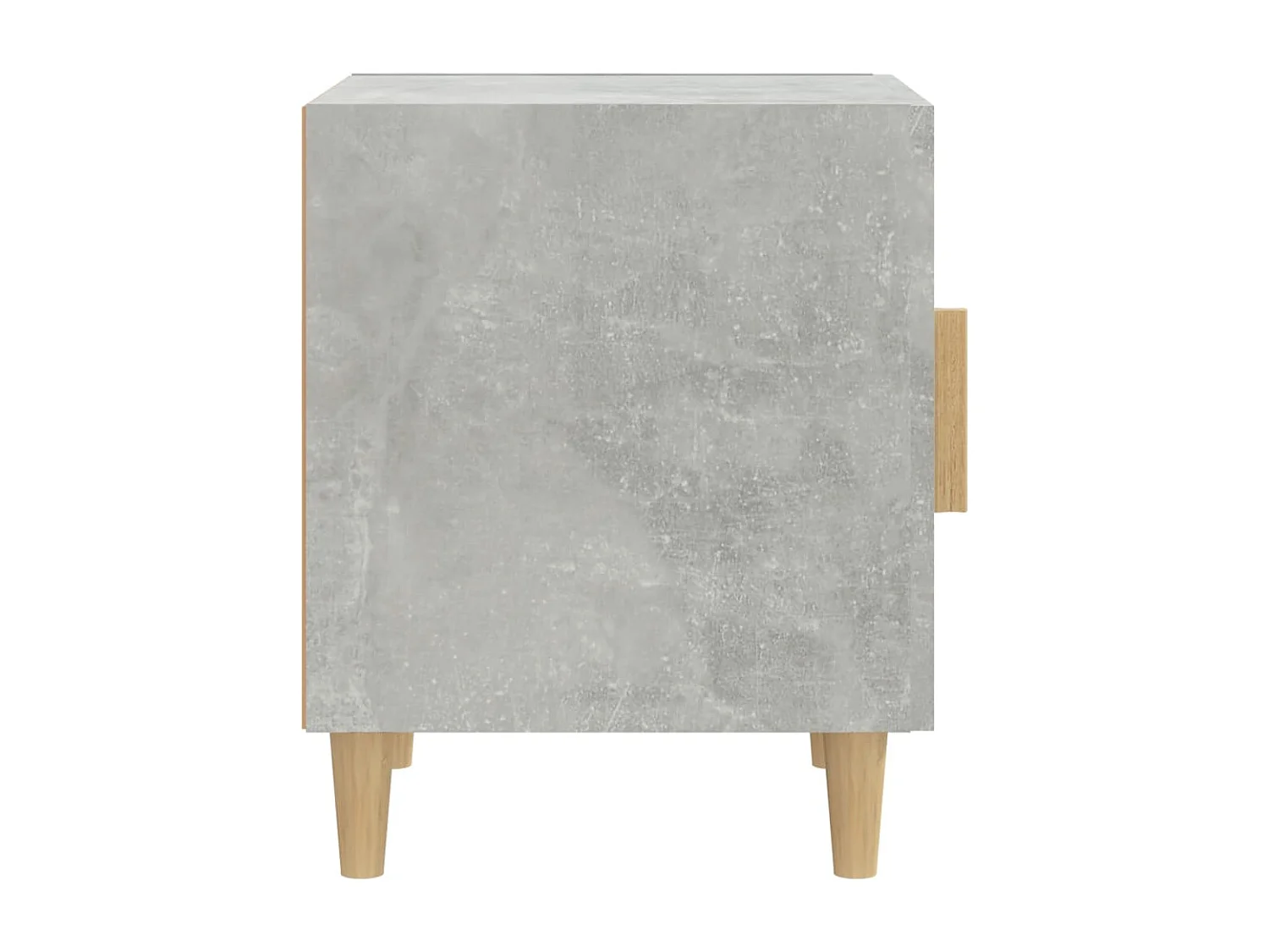 Mesita de noche | Mesilla de noche madera contrachapada gris hormigón