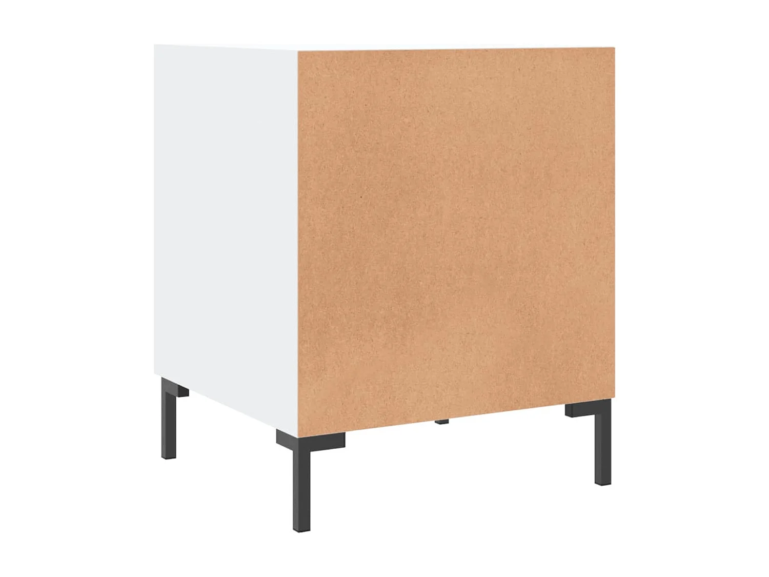 Mesa de Cabeceira Moderna 2 peças 40x40x50 cm derivados de madeira branco