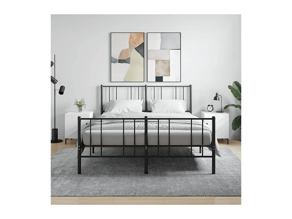 Mesitas de noche | Mesilla de noche 2 uds madera de ingeniería blanco 40x40x50 cm