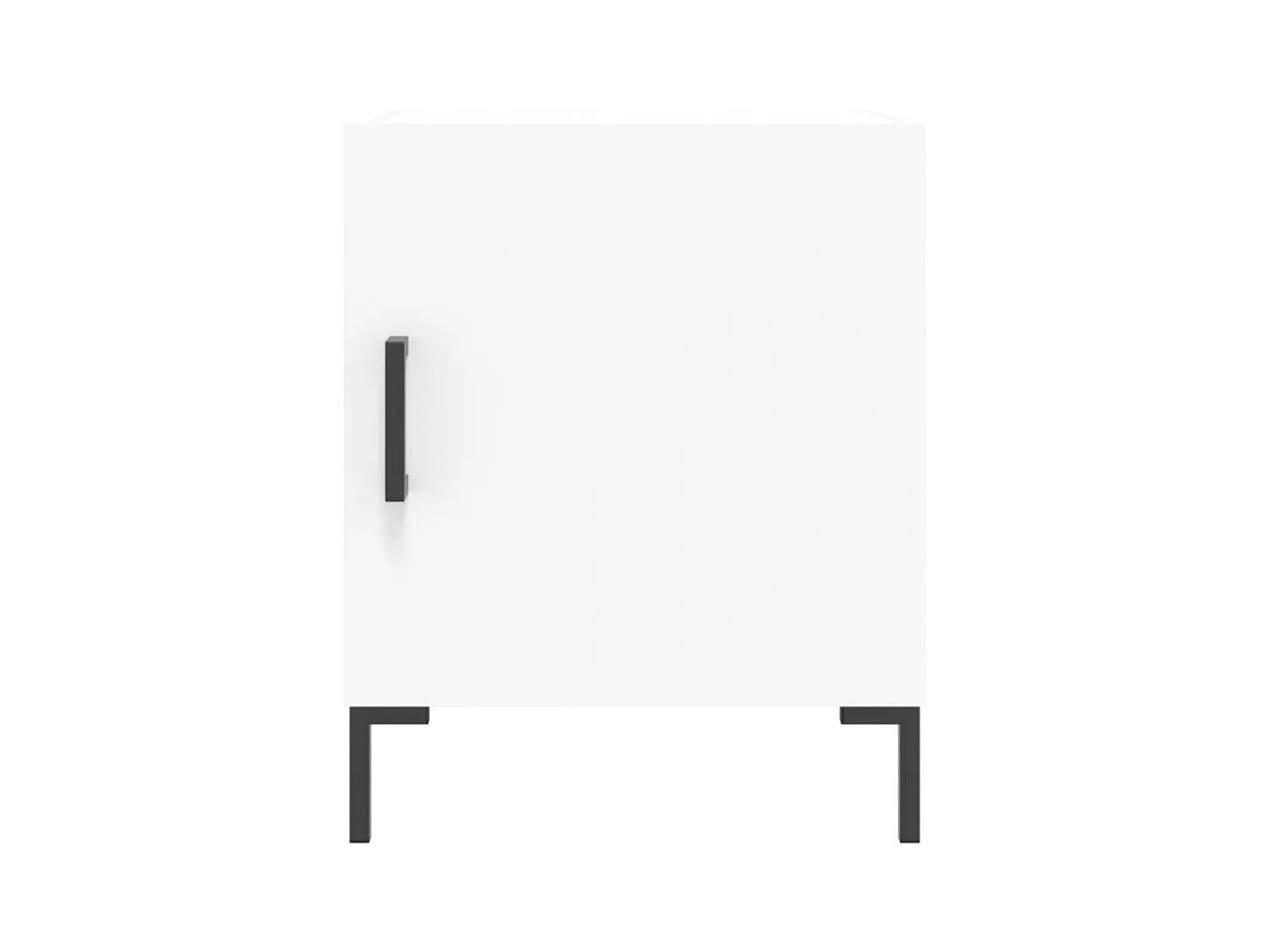 Mesitas de noche | Mesilla de noche 2 uds madera de ingeniería blanco 40x40x50 cm