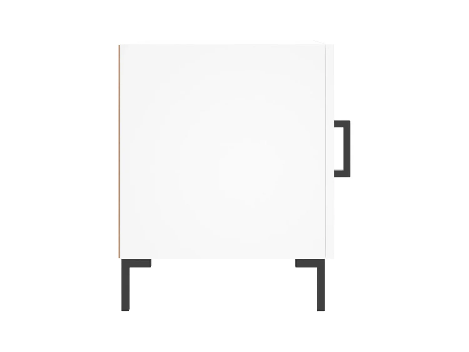 Mesitas de noche | Mesilla de noche 2 uds madera de ingeniería blanco 40x40x50 cm