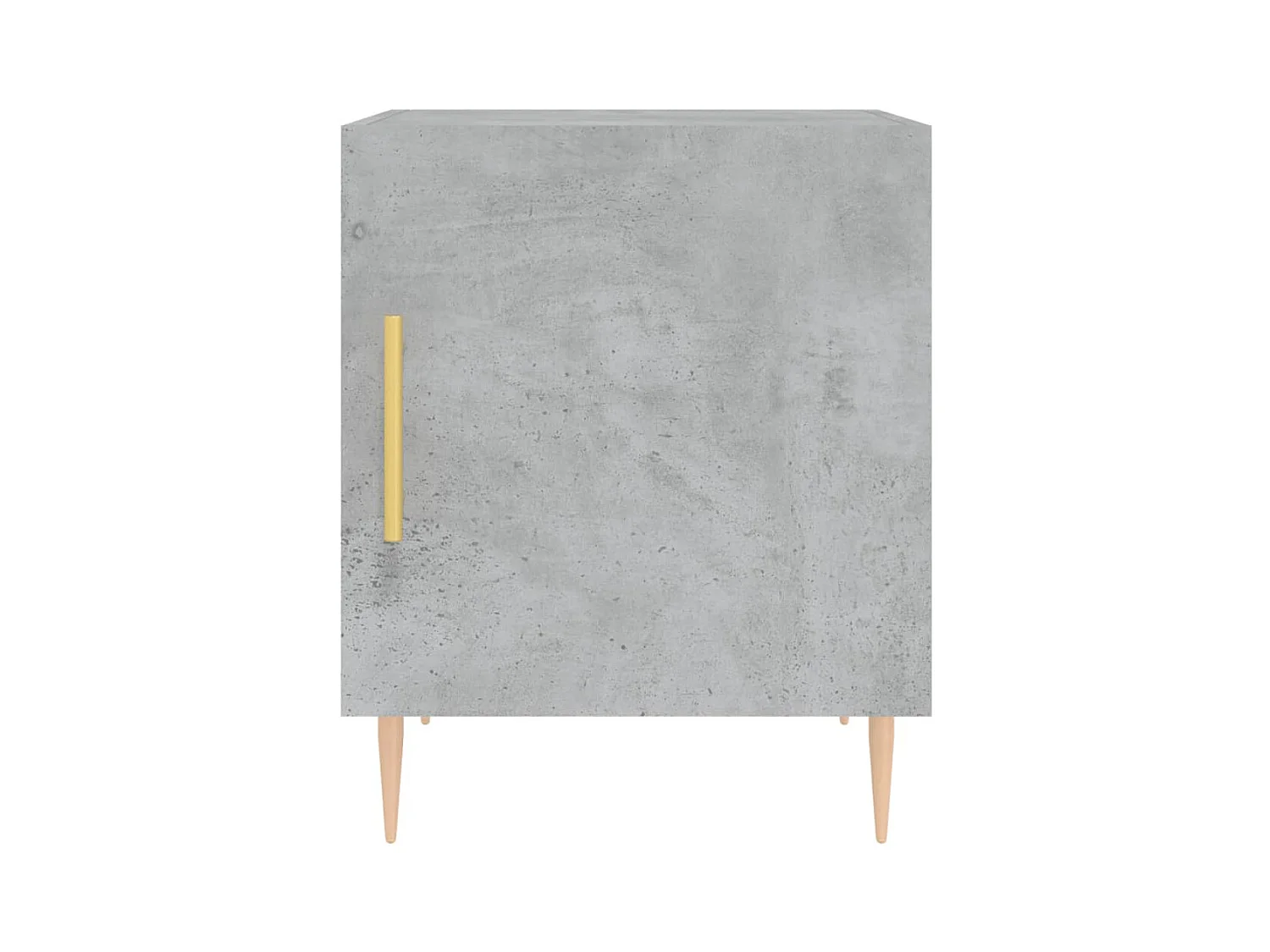 Mesa de Cabeceira Moderna 2 peças 40x40x50 cm derivados madeira cinza cimento