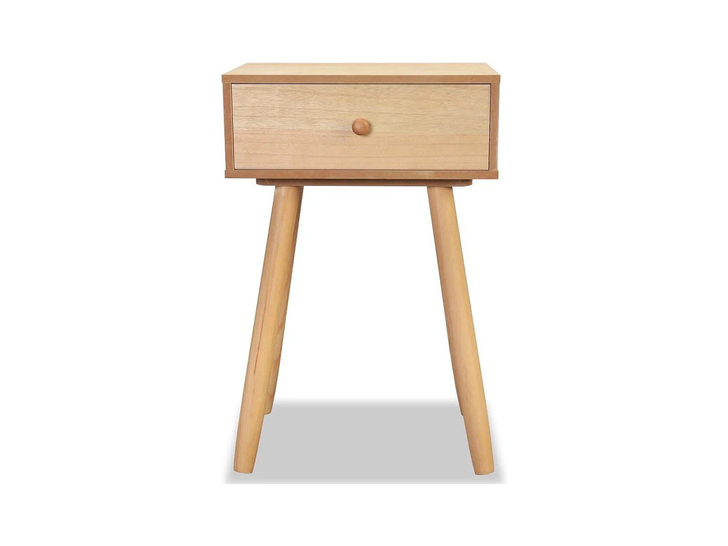 Mesitas de noche | Mesilla de noche 2 uds madera maciza de pino marrón 40x30x61cm