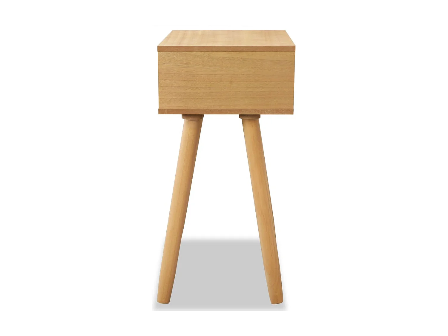 Nachttisch 2er Set-Beistelltisch-Nachttischkommode Massivholz Kiefer 40x30x61 cm Braun SHL61231