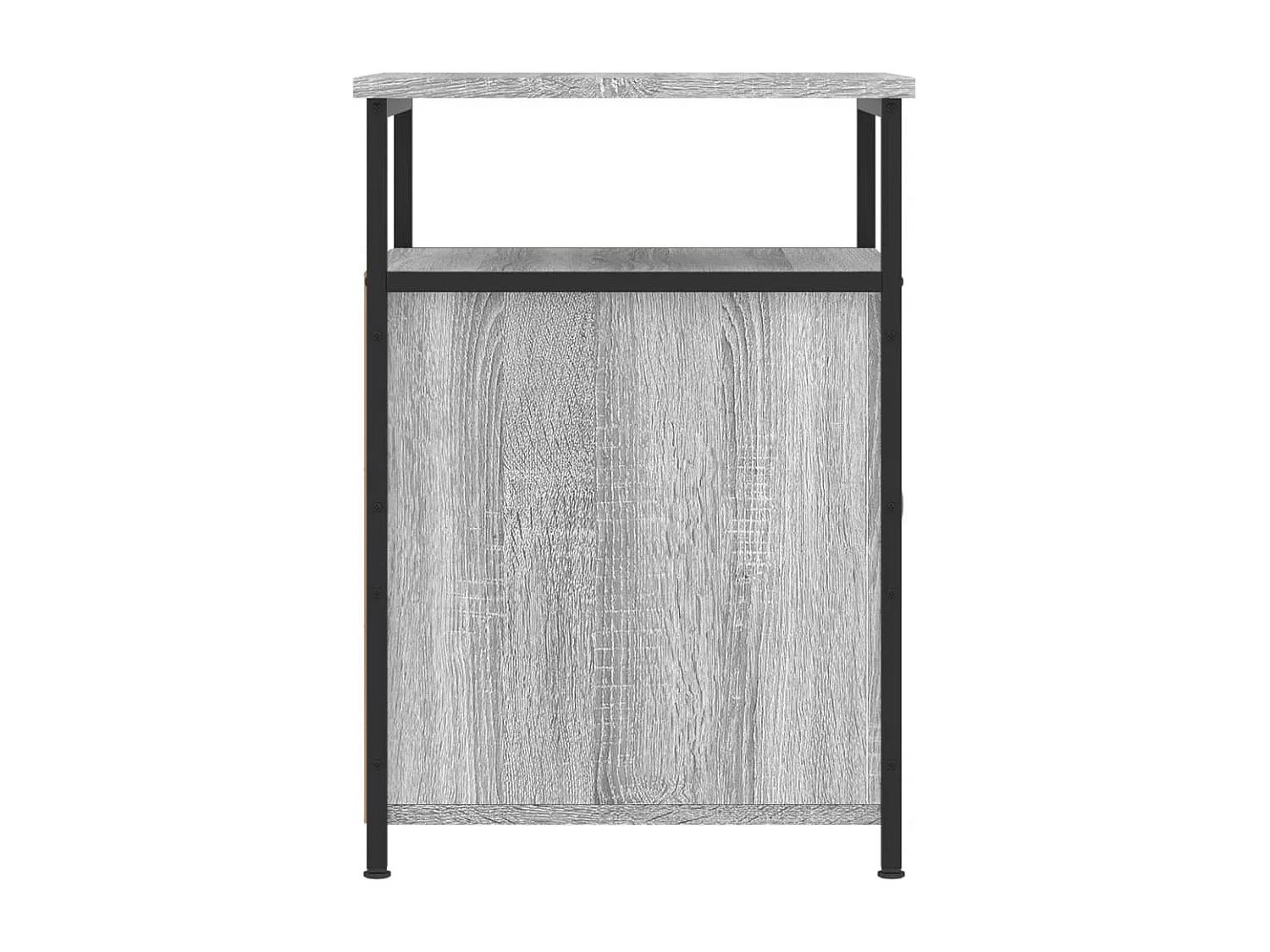 Nachttisch 2er Set-Beistelltisch-Nachttischkommode Grau Sonoma 40x42x60 cm Holzwerkstoff SHL56403