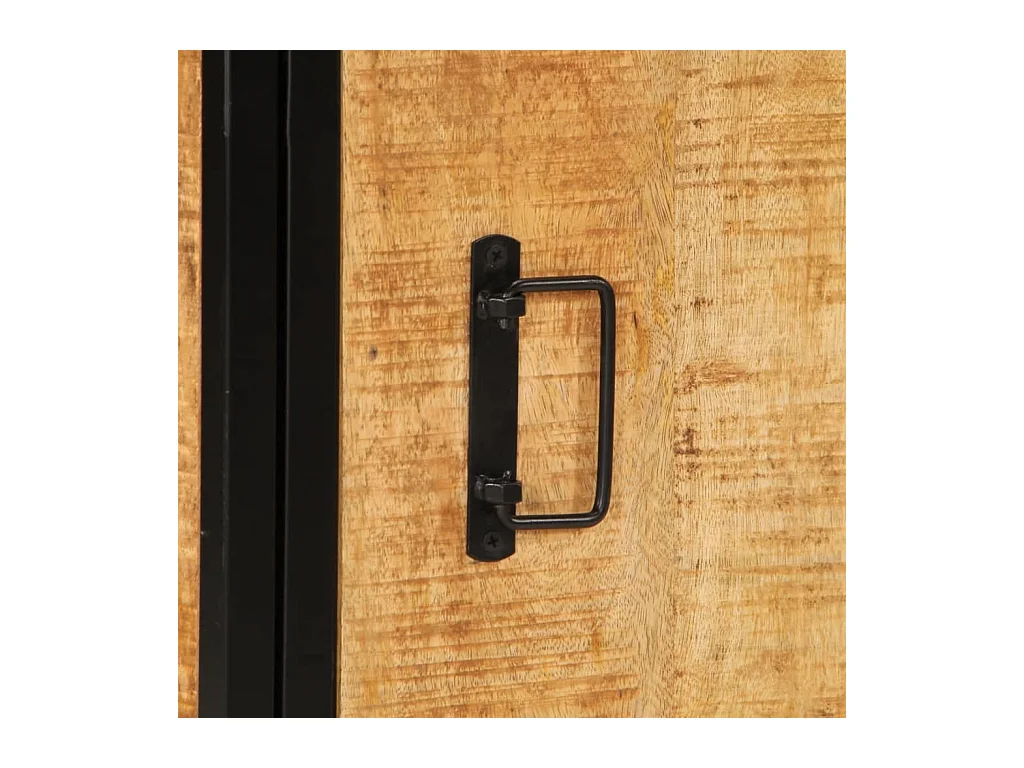 Table de chevet-Table d'appoint 40x30x52,5 cm bois de manguier massif brut