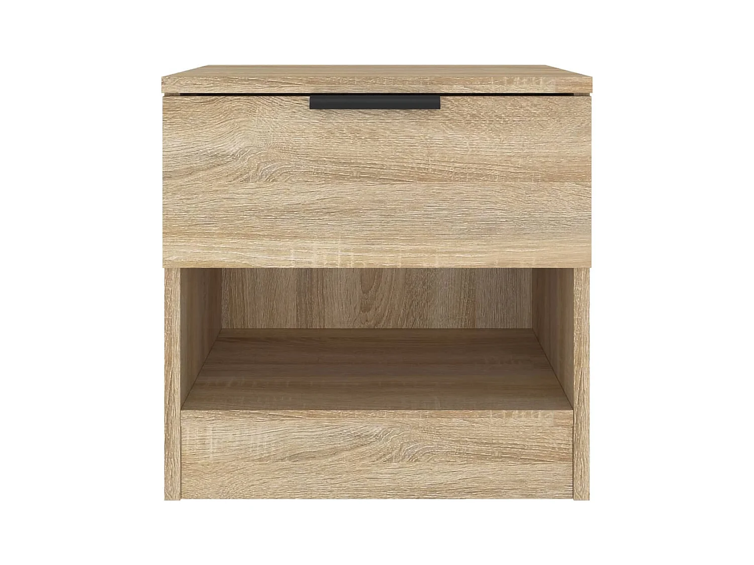 Mesita de noche | Mesilla de noche 2 uds madera contrachapada color roble Sonoma