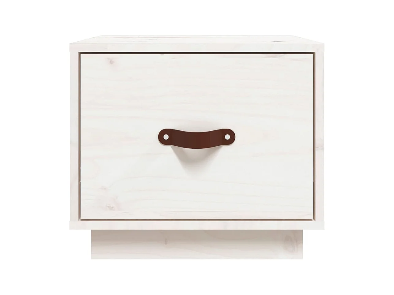 Mesita de noche | Mesilla de noche madera maciza de pino blanco 40x34x35 cm