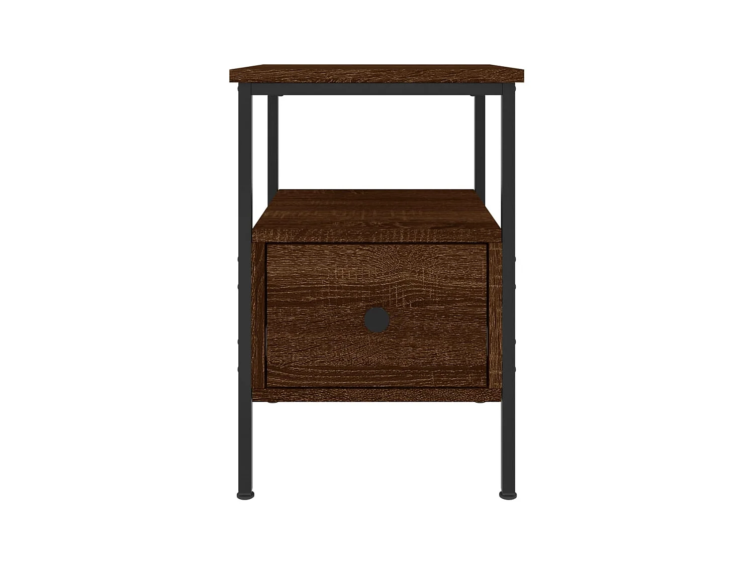 Mesita de noche | Mesilla de noche madera de ingeniería marrón roble 34x36x50 cm