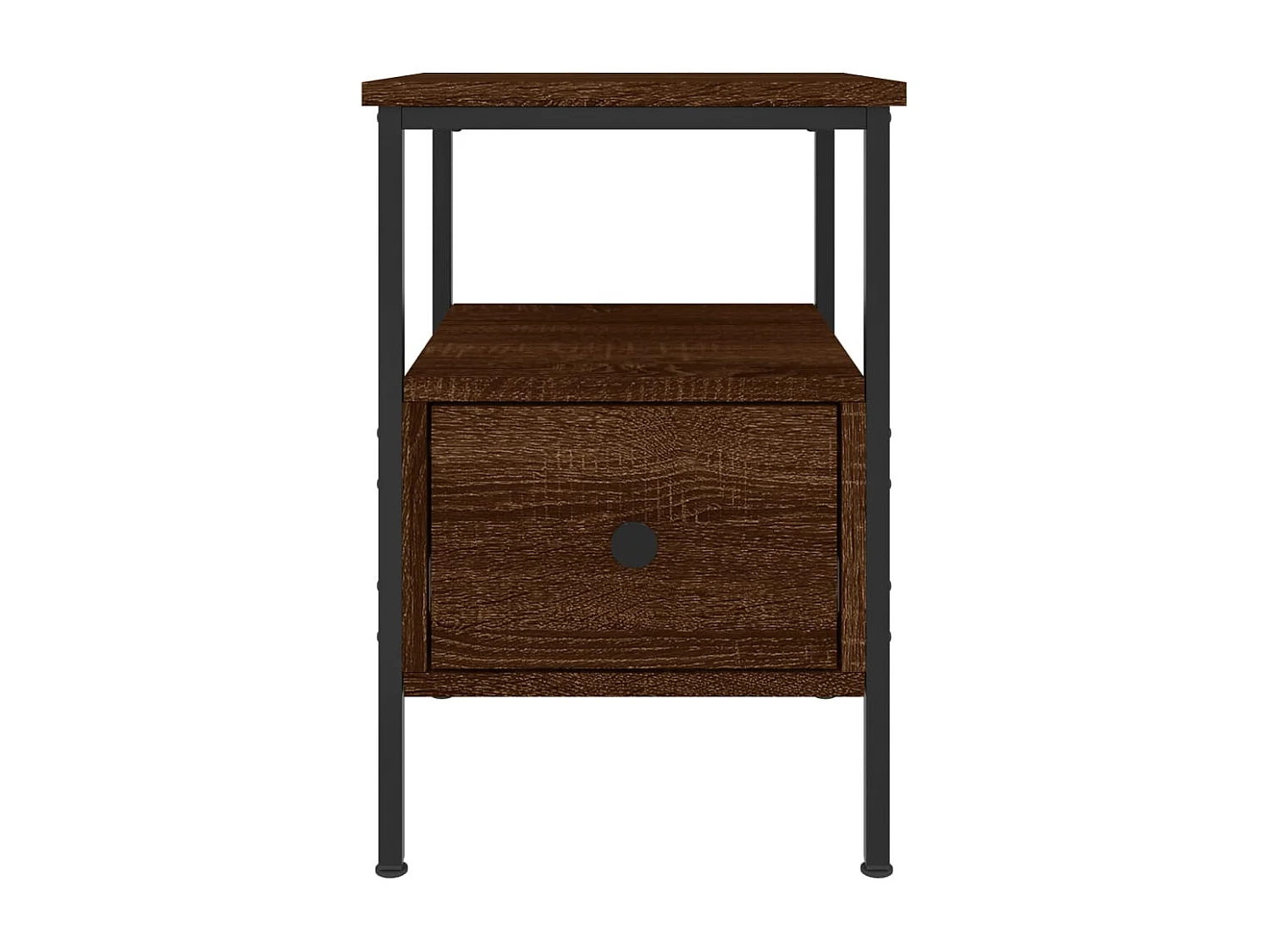 Nachttisch-Beistelltisch Braun Eichen-Optik 34x36x50 cm Holzwerkstoff SHL9110