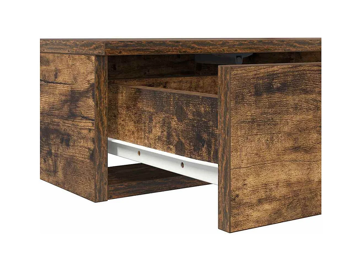 Cajones de cama con cajón Roble ahumado 120x36.5x16.5 cm