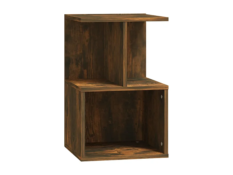 Table de chevet-Table d'appoint-Table de nuit Chêne fumé 35x35x55 cm Bois d'ingénierie