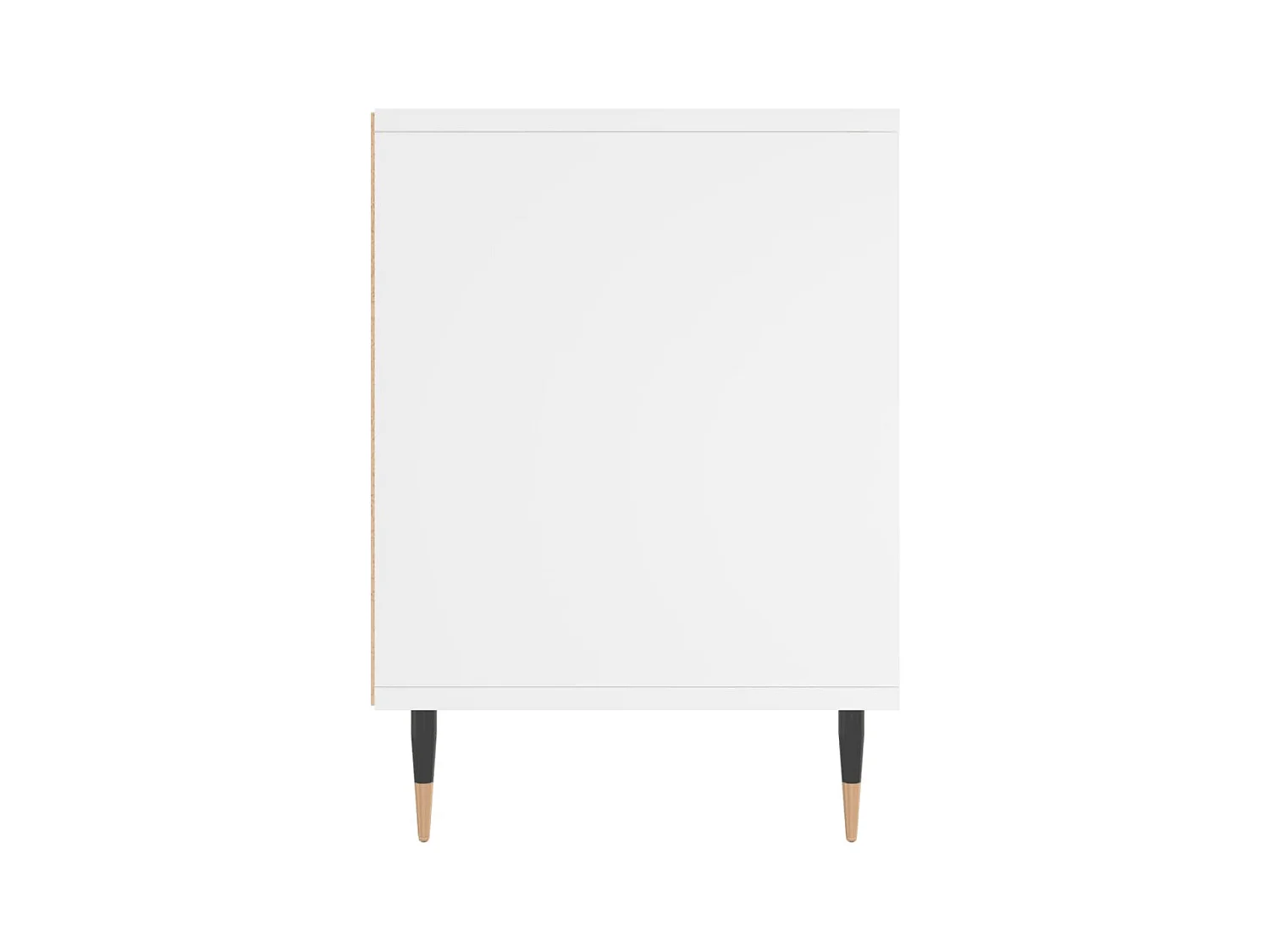 Lot de 2 Tables de chevet avec Compartiments ouverts blanc 40x35x50 cm bois d’ingénierie