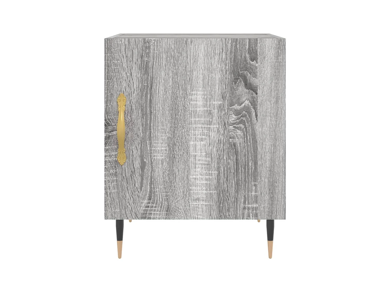 Mesitas de noche | Mesilla de noche 2 uds madera ingeniería gris Sonoma 40x40x50 cm