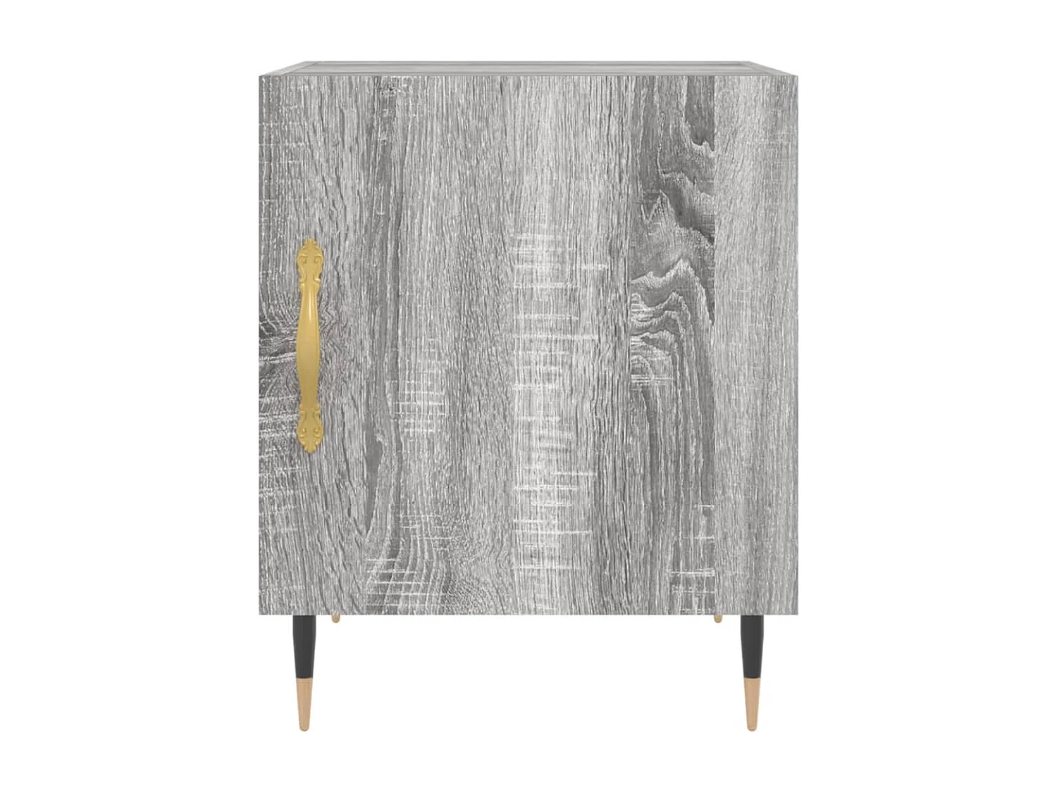 Nachttisch 2er Set-Beistelltisch-Nachttischkommode Grau Sonoma 40x40x50 cm Holzwerkstoff SHL16219