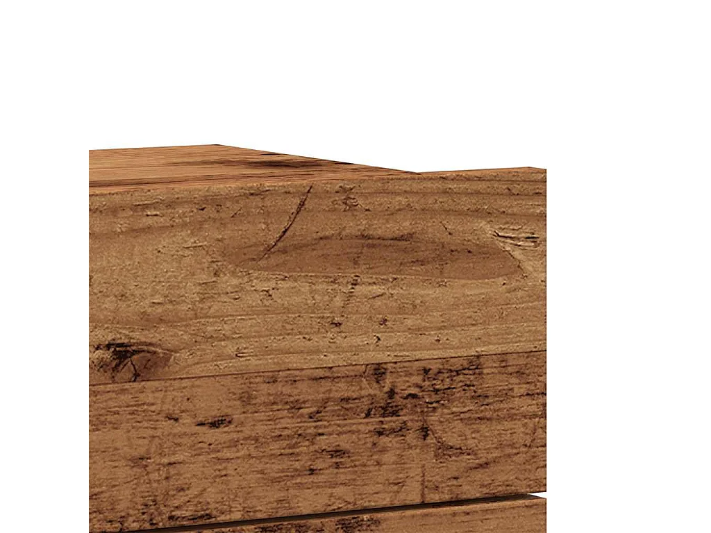 Mesitas de noche | Mesilla de noche de pared 2 uds madera envejecida 40x32x30 cm