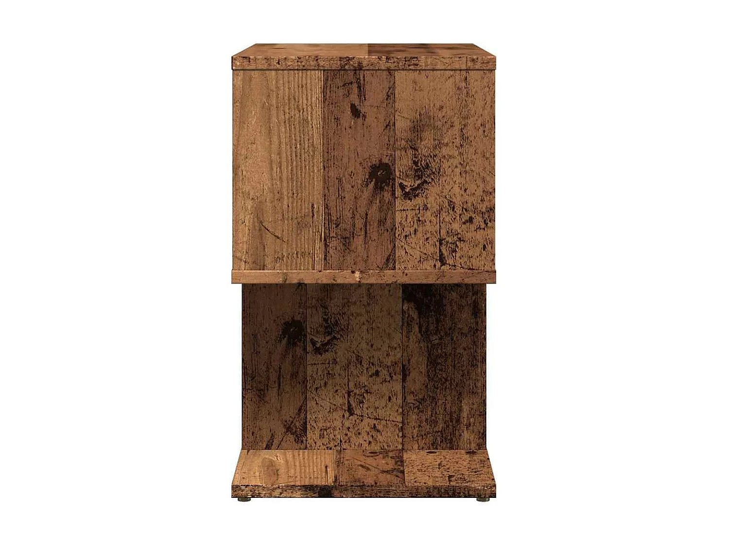 Nachttisch 2er Set-Beistelltisch-Nachttischkommode Altholz-Optik 50x30x51,5 cm Holzwerkstoff SHL84715