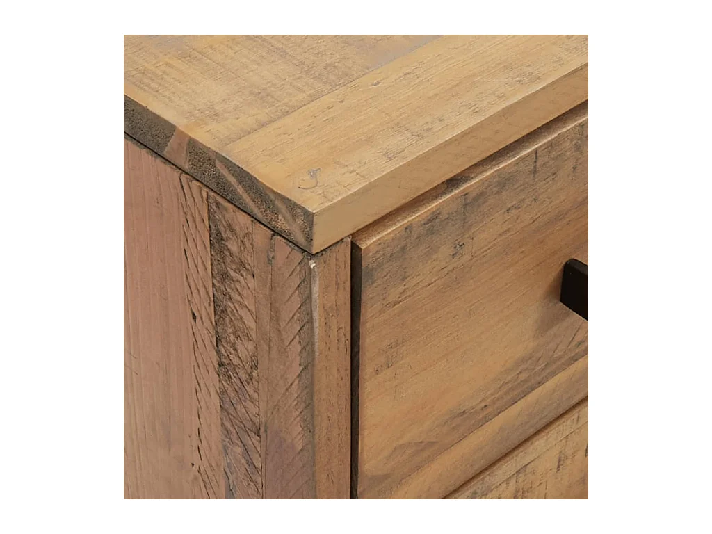 Mesitas de noche | Mesilla de noche 2 uds madera maciza de pino 40x30x55 cm