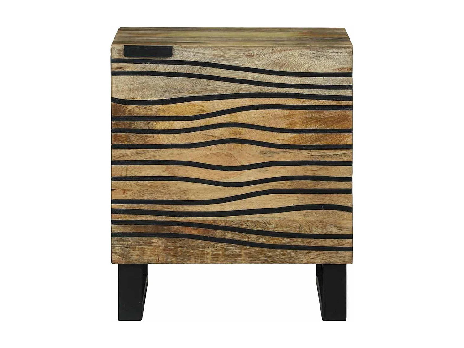 Nachttisch-Beistelltisch Braun 40 x 33 x 46 cm Massivholz Akazie SHL2994