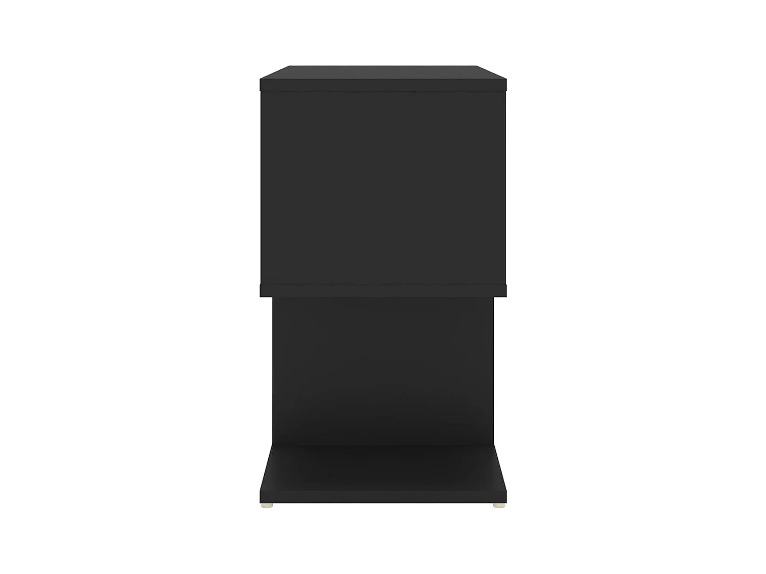 Mesitas de noche | Mesilla de noche 2 uds madera contrachapada negro 50x30x51,5cm