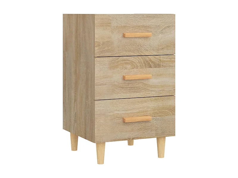 Mesita de noche | Mesilla de noche madera de ingeniería roble Sonoma 40x40x66 cm