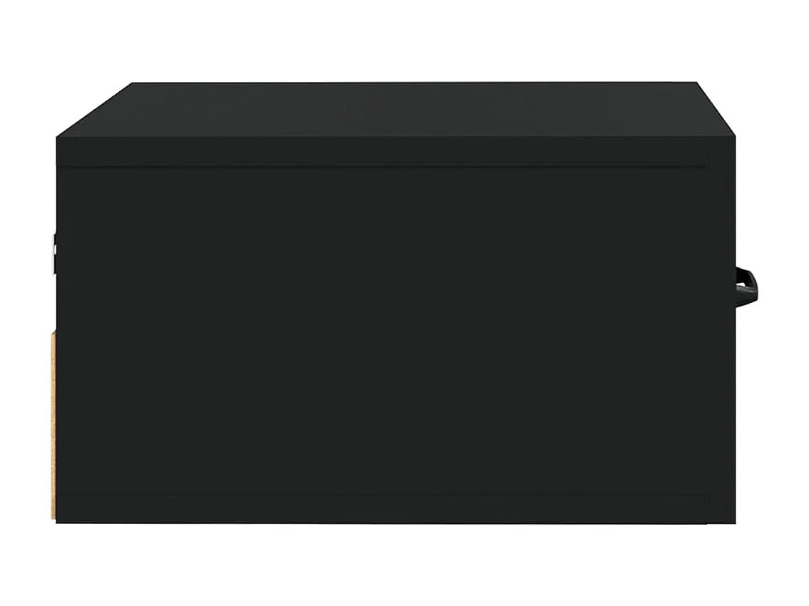 Tables de chevet suspendue Lot de 2 Noir 35x35x20 cm