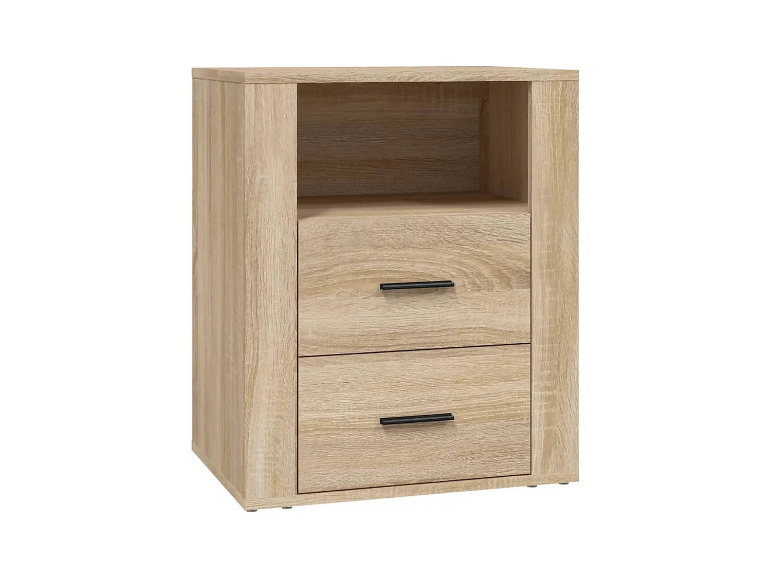 Mesita de noche | Mesilla de noche madera contrachapada roble sonoma 50x36x60 cm