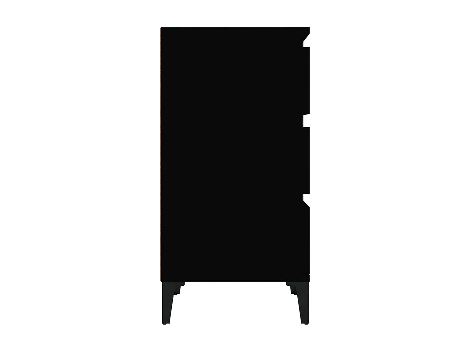 Nachttisch-Beistelltisch Schwarz 40x35x70 cm Holzwerkstoff SHL59416