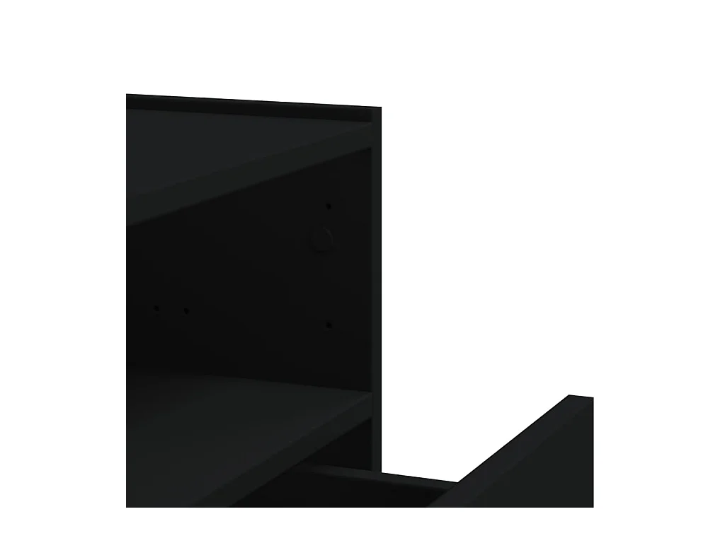 Tables de chevet murales 2 pcs noir 45x30x35 cm