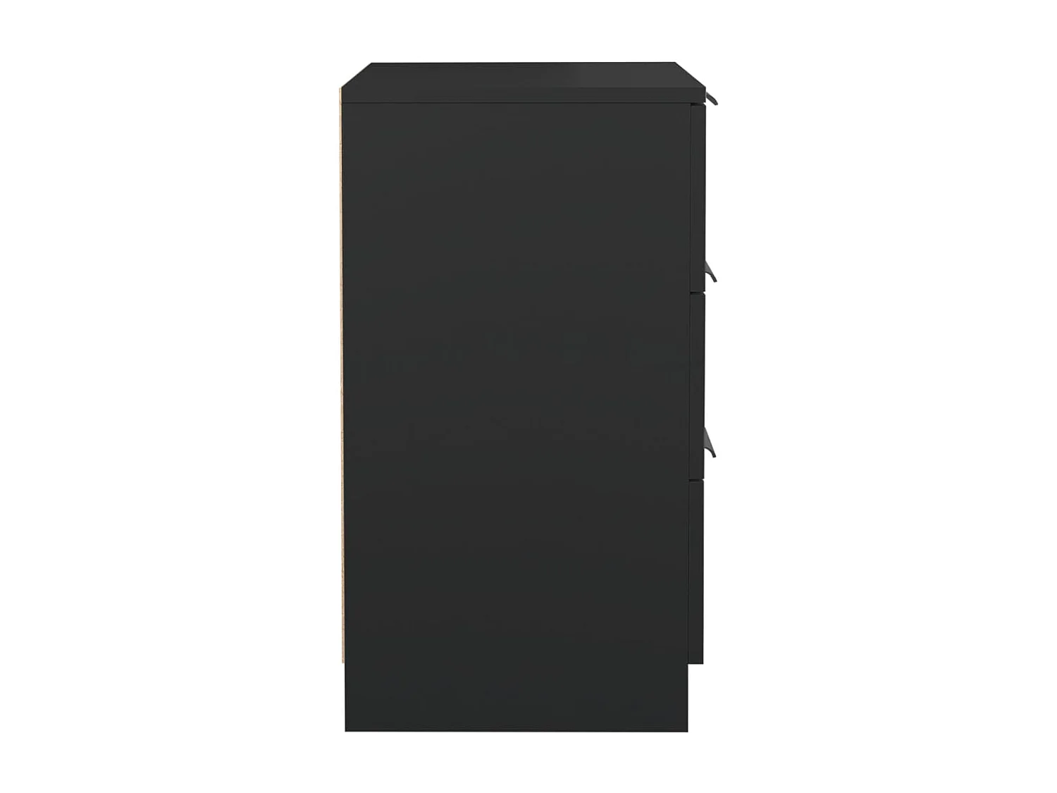 Nachttisch 2er Set-Beistelltisch Schwarz 40x36x65 cm SHL11180