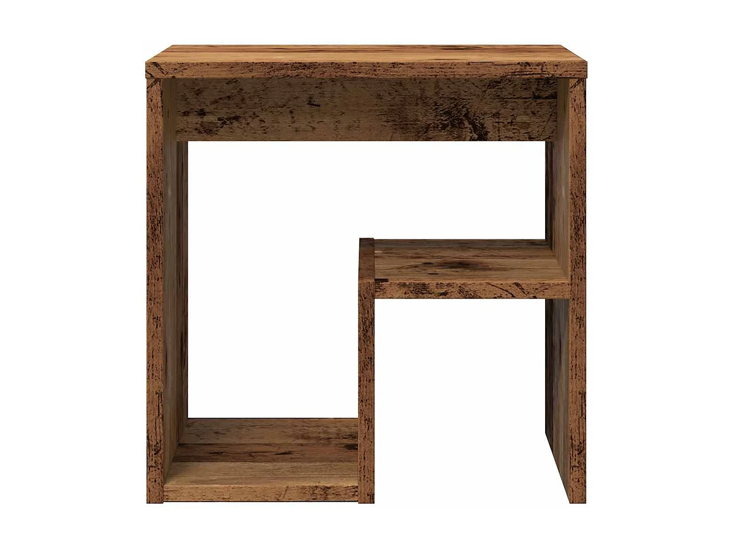 Nachttisch 2er Set-Beistelltisch-Nachttischkommode Altholz-Optik 40x30x40 cm Holzwerkstoff SHL92078