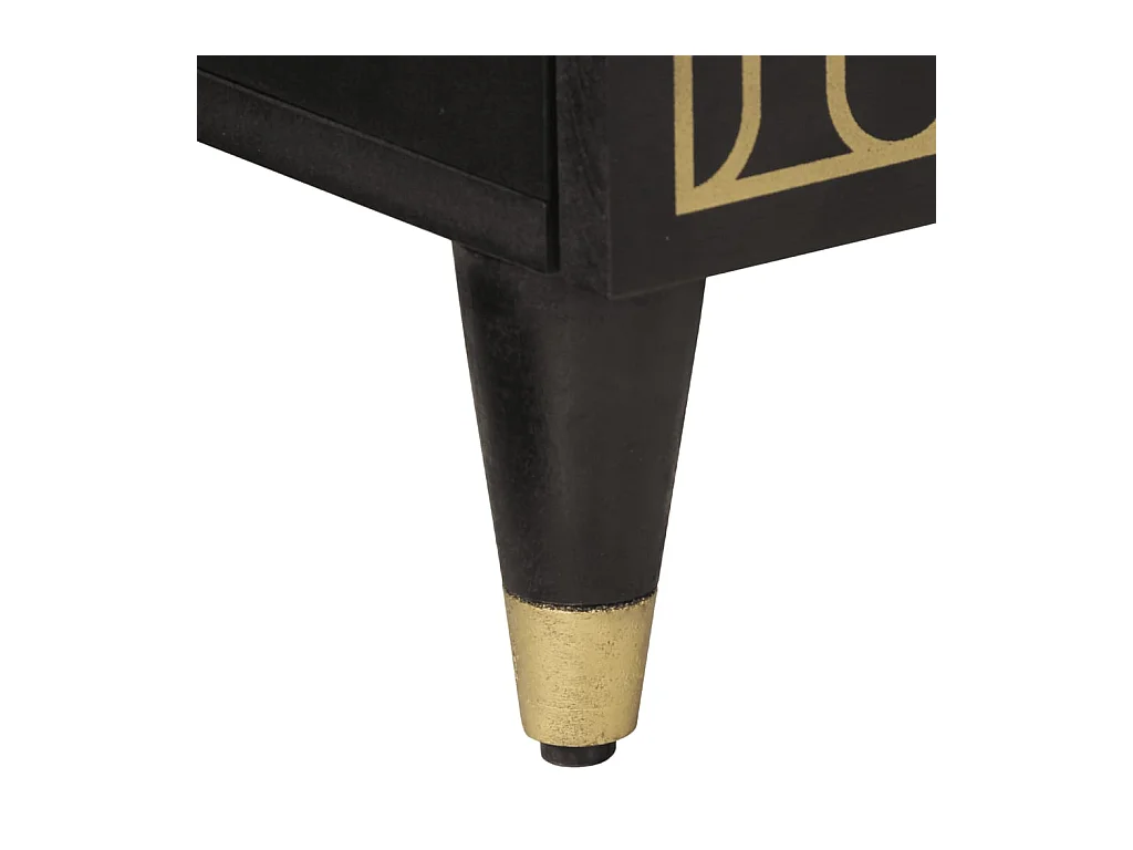 Mesita de noche | Mesilla de noche de madera maciza de mango 40x33x46 cm