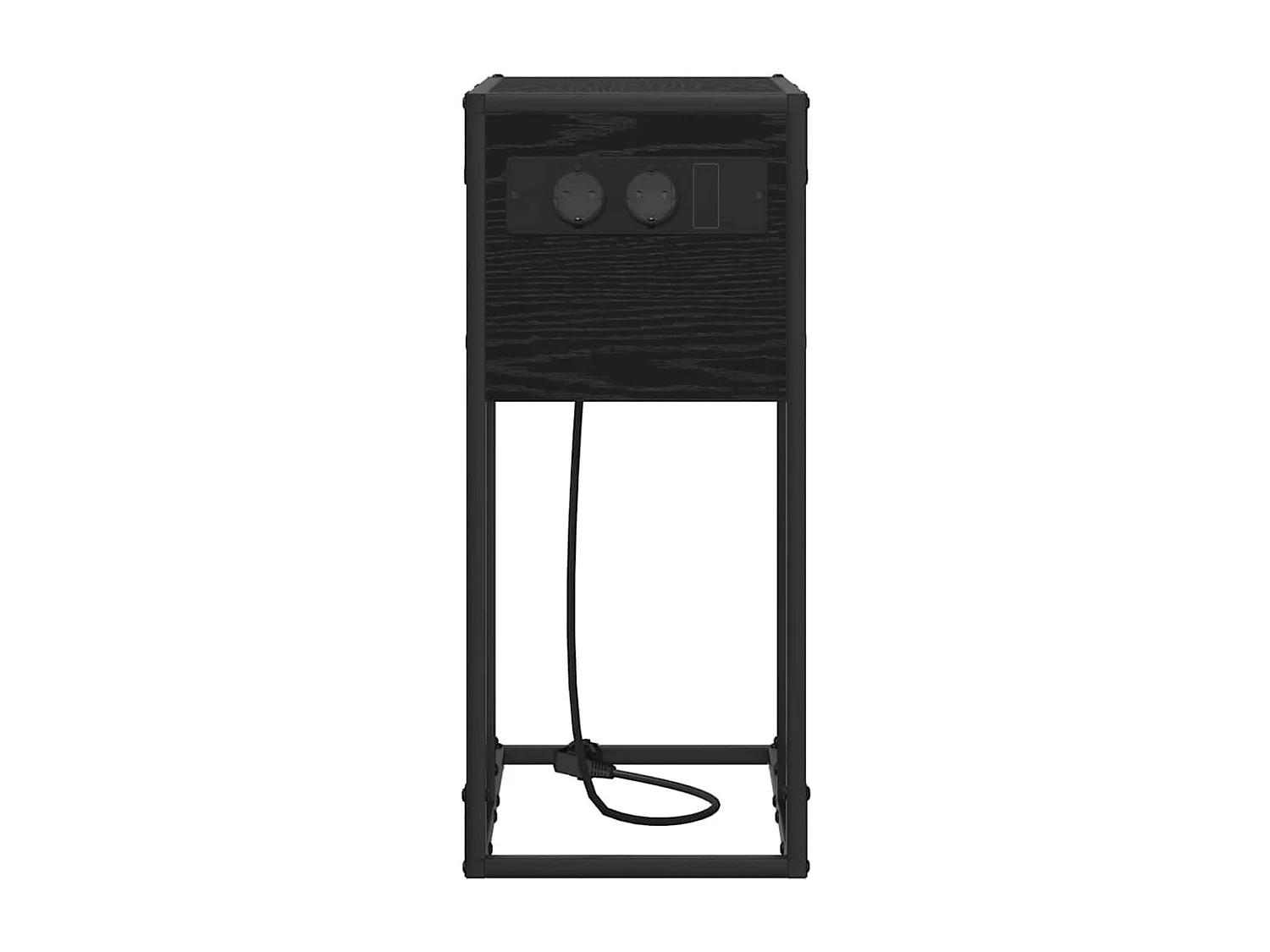 Mesa de Noche | Mesa auxiliar | Mesita de noche Roble negro Madera contrachapada