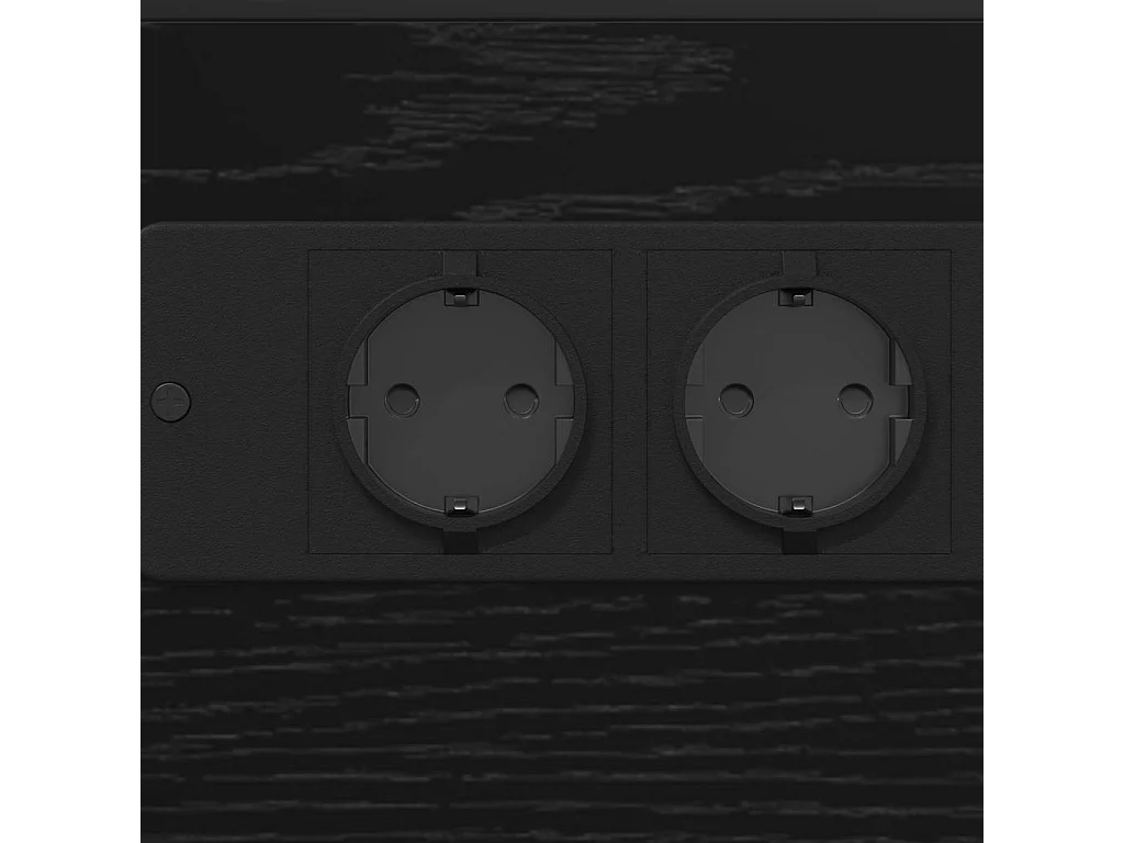 Mesa de Noche | Mesa auxiliar | Mesita de noche Roble negro Madera contrachapada