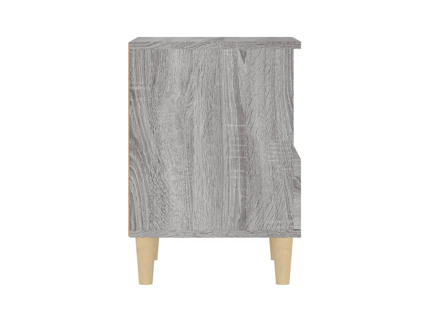 Tables de chevet lot de 2 avec compartiments ouverts Sonoma gris 40x35x50 cm