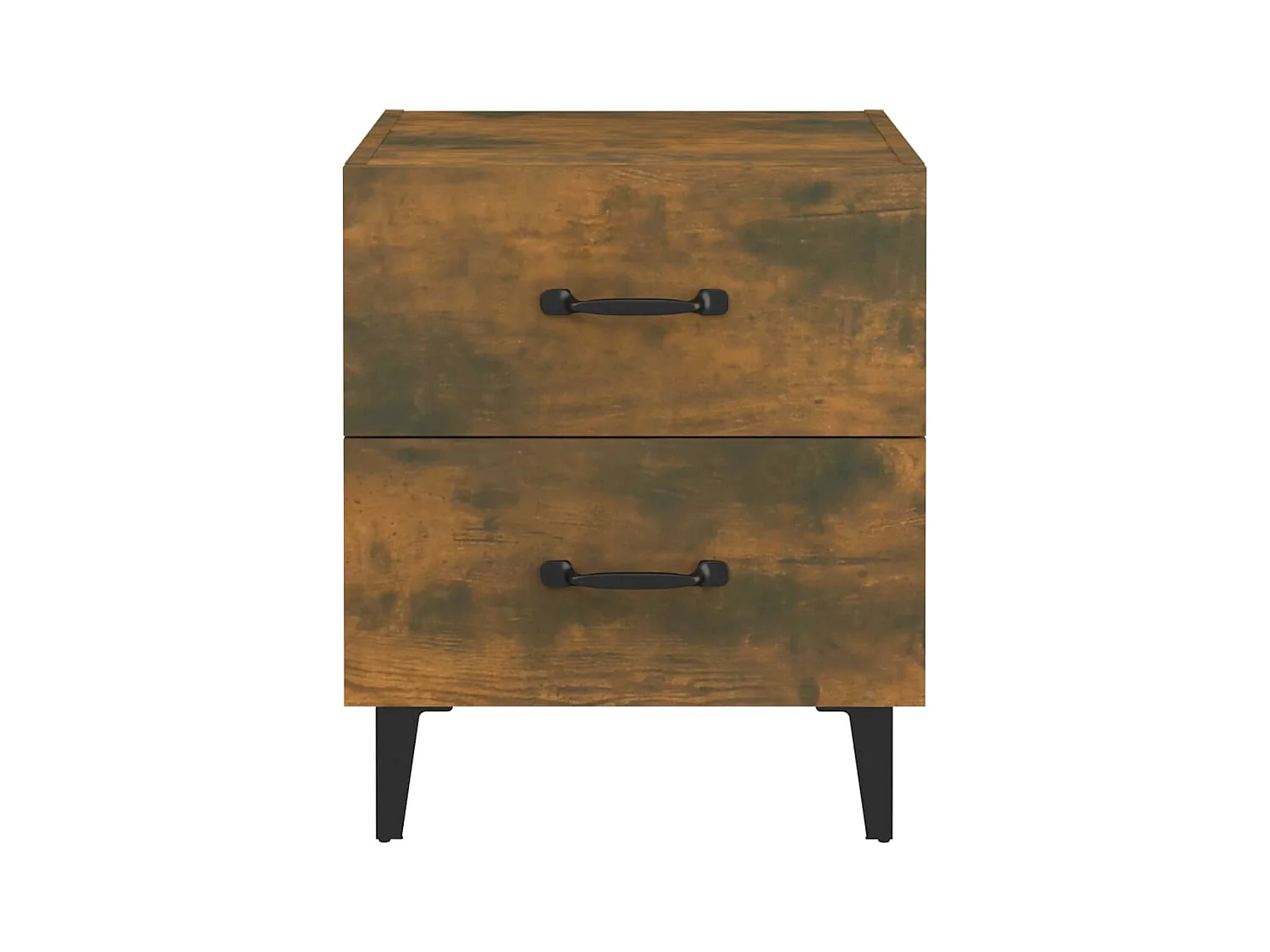 Mesita de noche | Mesilla de noche color roble ahumado 40x35x47,5 cm