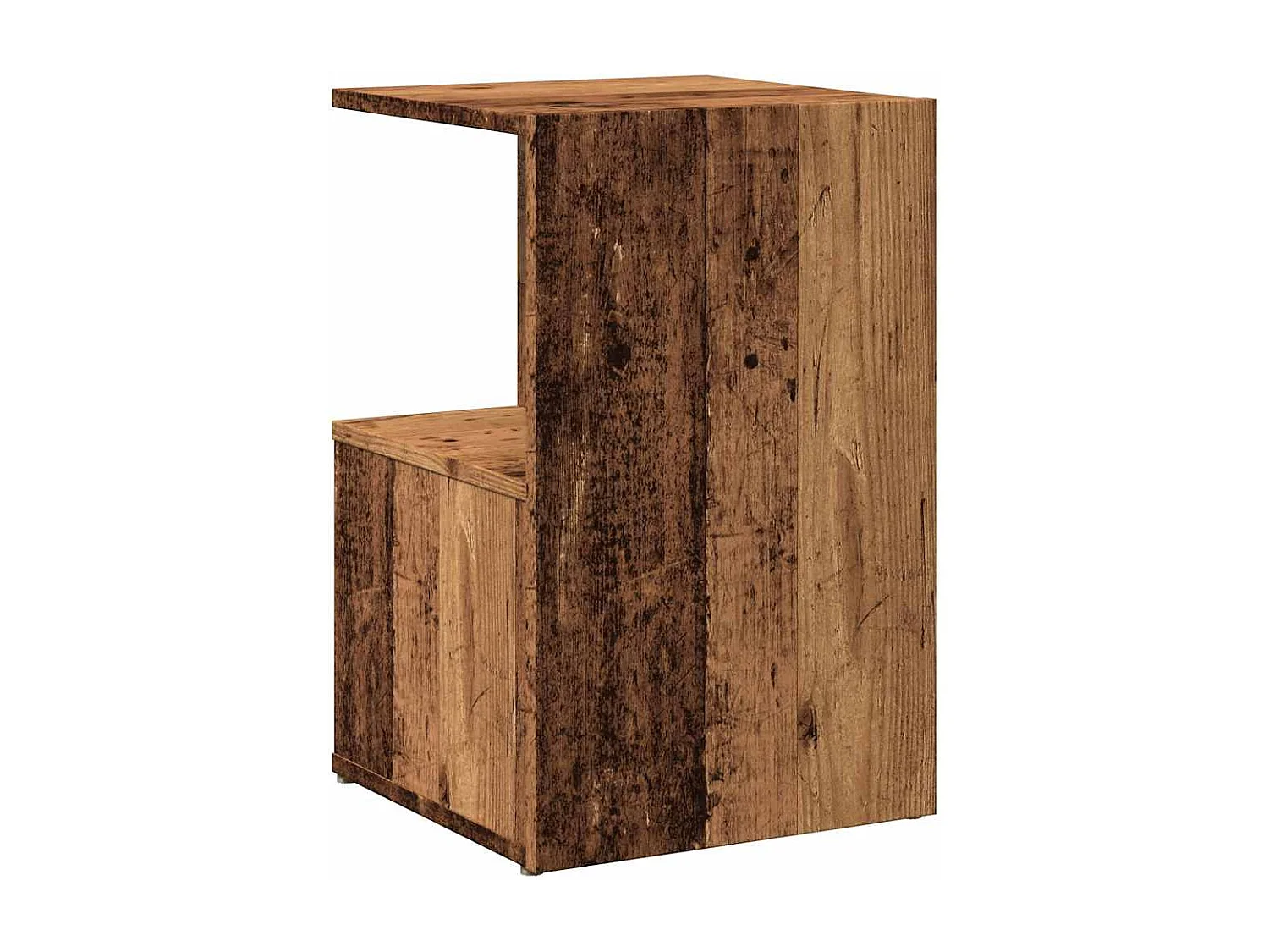 Nachttisch-Beistelltisch Altholz-Optik 35x35x55 cm Holzwerkstoff SHL2020