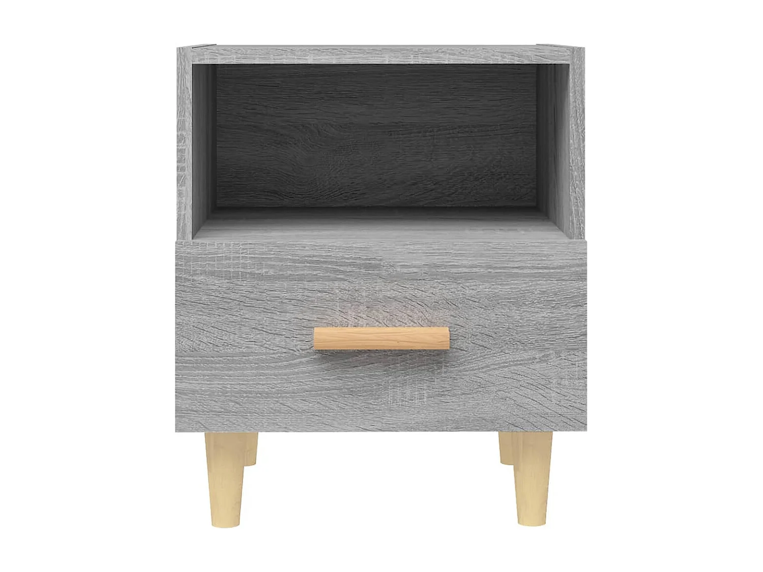 Nachttisch-Beistelltisch Grau Sonoma 40x35x47 cm SHL97064