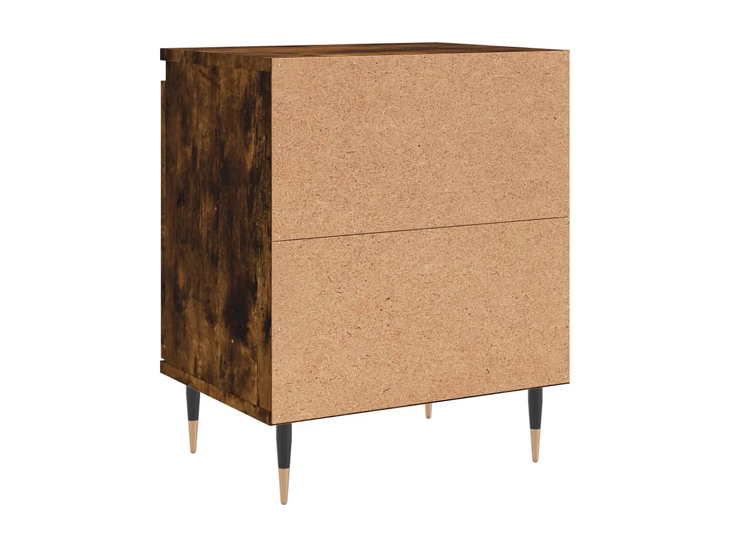 Mesitas de noche | Mesilla de noche 2 uds madera ingeniería roble humo 40x30x50 cm