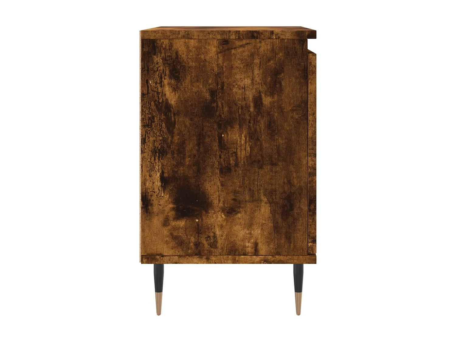 Nachttisch 2er Set-Beistelltisch-Nachttischkommode Räuchereiche 40x30x50 cm Holzwerkstoff SHL95044