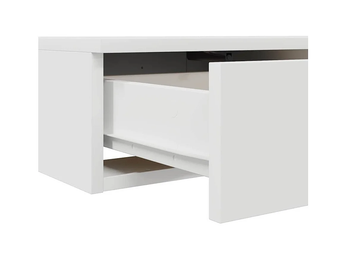 Cajones de cama con cajón Blanco 135x36.5x16.5 cm