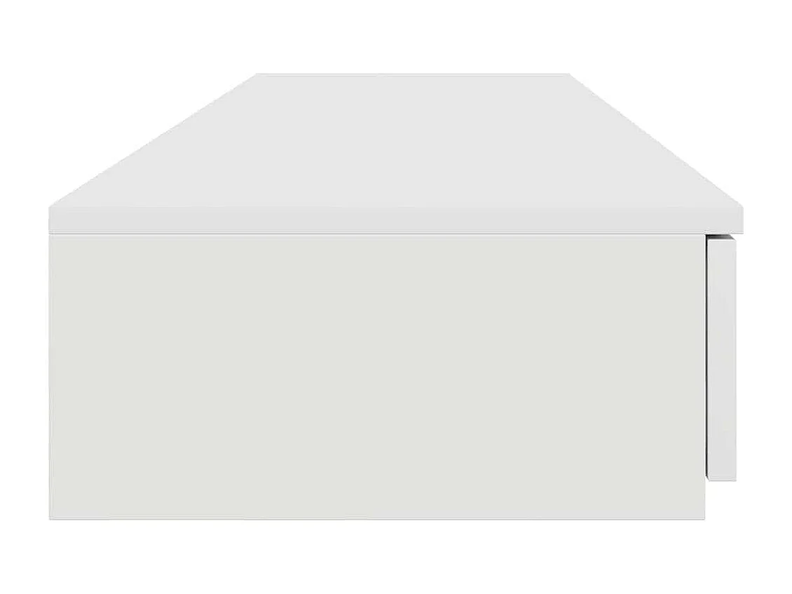 Bedlades | Opbergkastje met lade Wit 135 x 36,5 x 16,5 cm Bewerkt hout