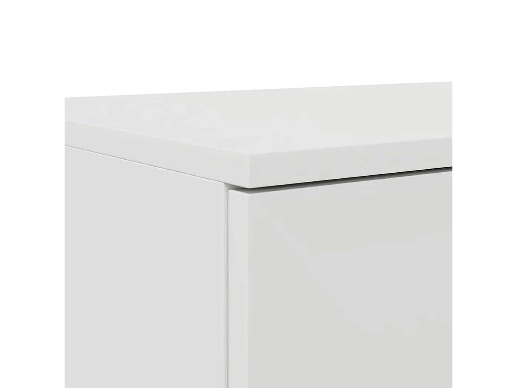 Bedlades | Opbergkastje met lade Wit 135 x 36,5 x 16,5 cm Bewerkt hout