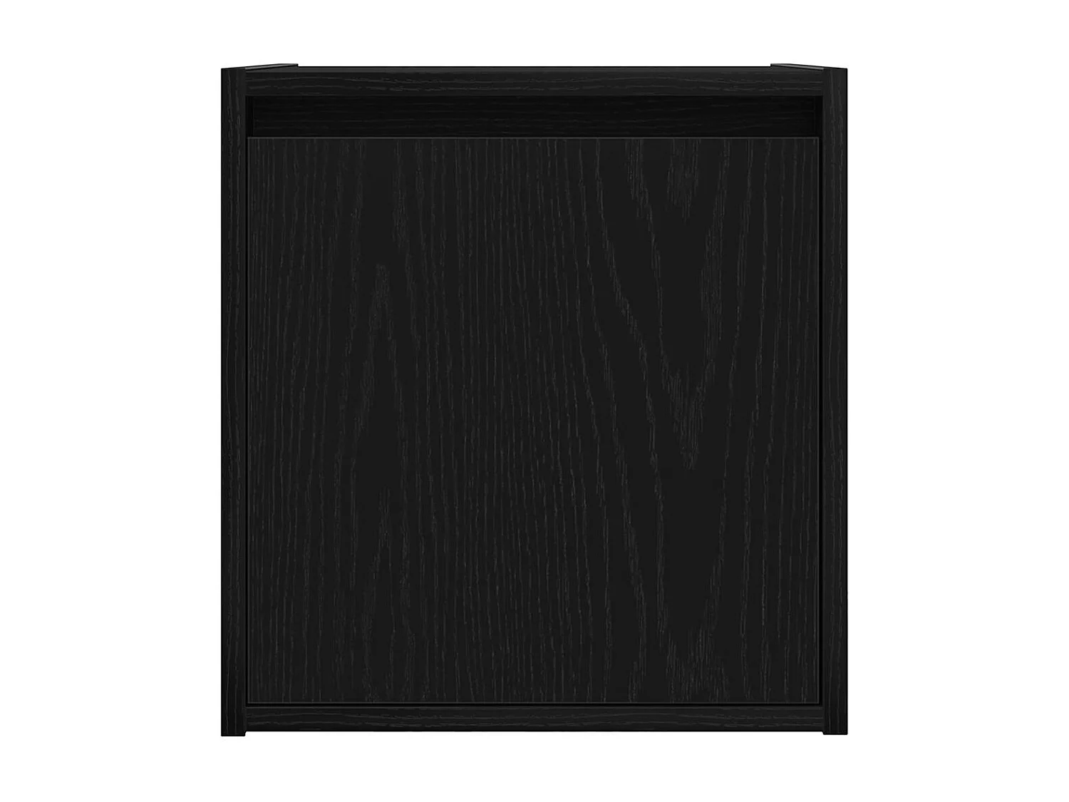 Mesillas de noche | Mesita de noche de pared 2 uds. Color negro 38x34x40 cm