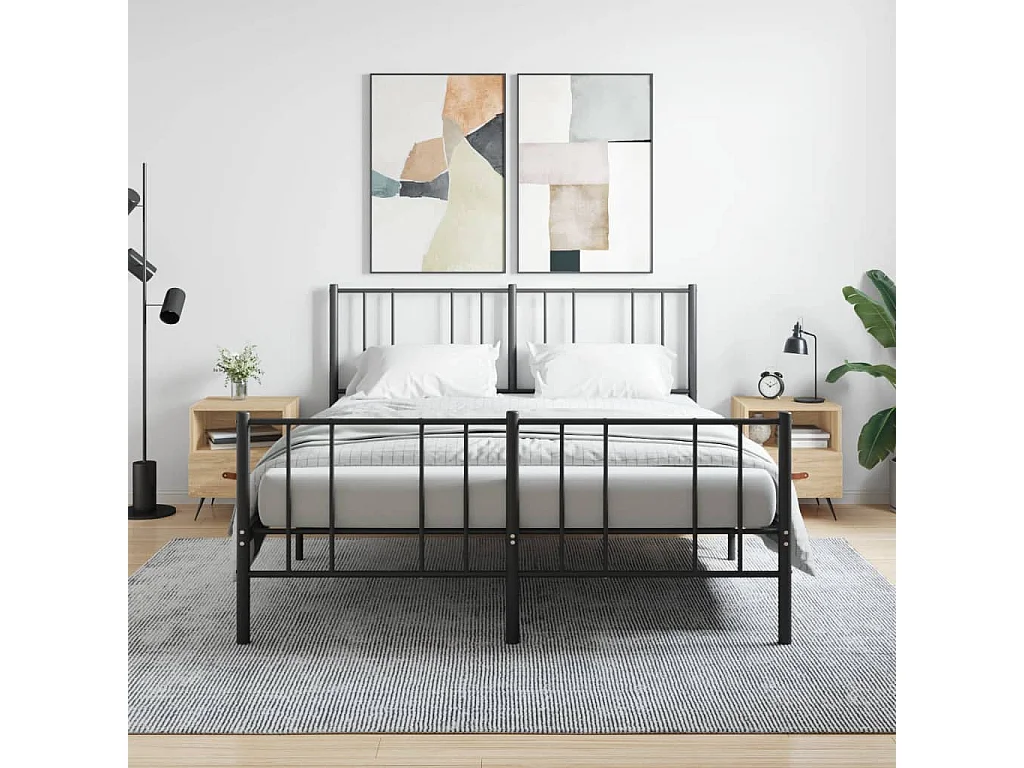 Tables de chevet lot de 2 avec rangement chêne sonoma 40x35x47,5 cm